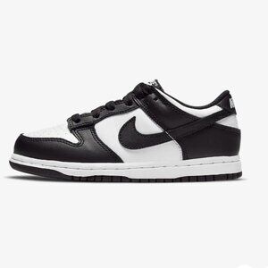 Nike Dunk Low PS Little Kids' Shoe in Black/White